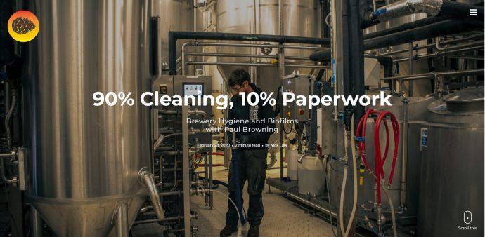 90% Cleaning, 10% paperwork